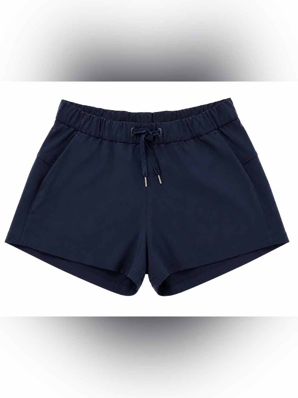 lululemon athletica Navy elastic & Drawstring Athletic Shorts